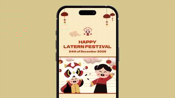 Videohive Vertical Lantern Festival Promo