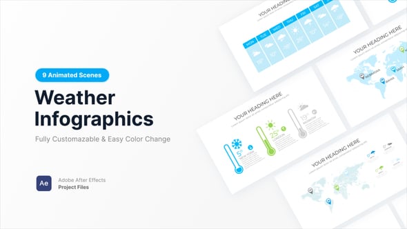 Videohive Weather Infographics