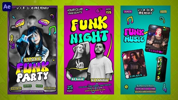 Videohive Funk Party Instagram Reels