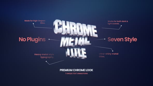 Videohive Chrome Futurism Title