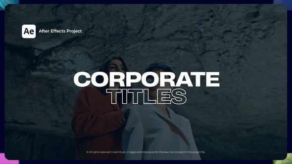 Videohive Corporate Titles for After Effects