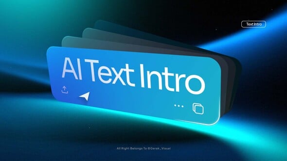 Videohive AI Text Intro 61225235