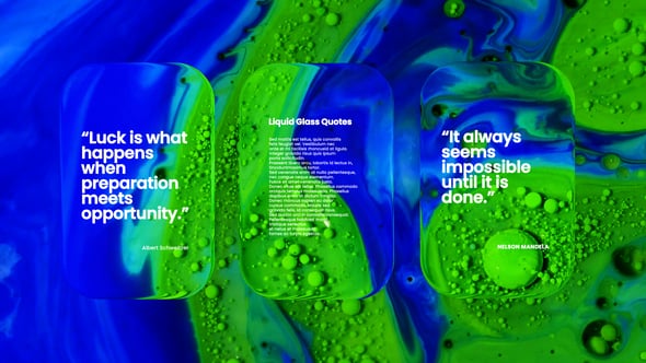 Videohive Liquid Glass Quotes