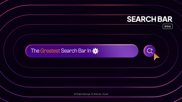 Videohive Search Bar Intro