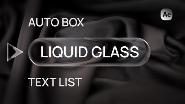Videohive Liquid Glass Text List