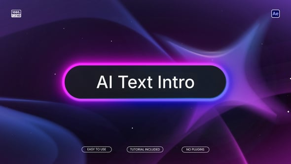 Videohive AI Text Intro 61343539