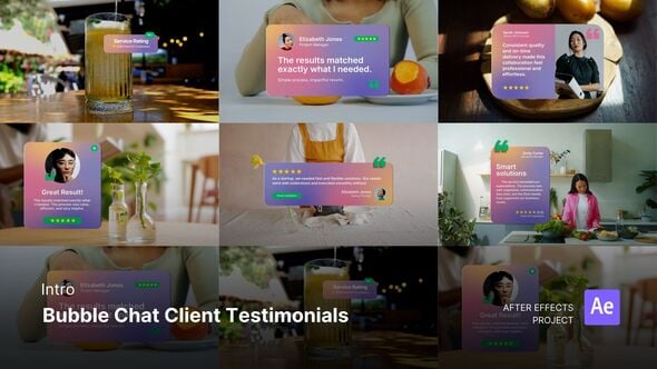 Videohive Intro – Bubble Chat Client Testimonials