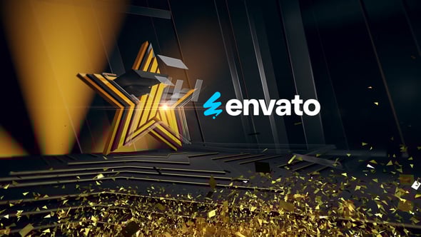 Videohive 3d star logo Intro