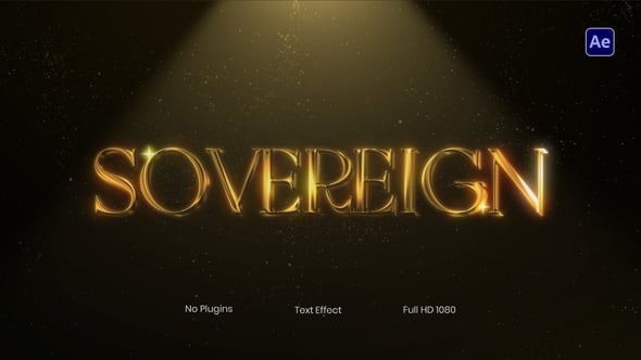 Videohive Gold Text Animation
