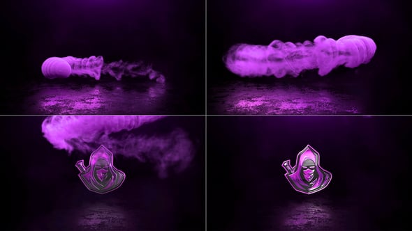 Videohive Color Smoke Trail Logo Reveal