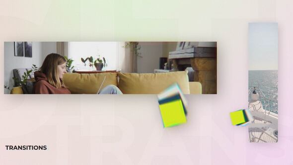 Videohive Transitions Dynamic Colorful Cube