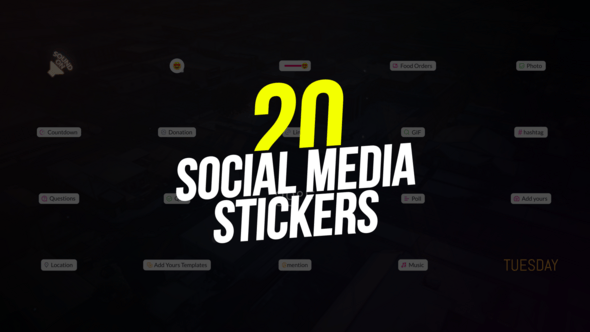 Videohive Social Media Instagram Stickers