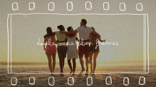 Videohive Doodle Media Film Frames