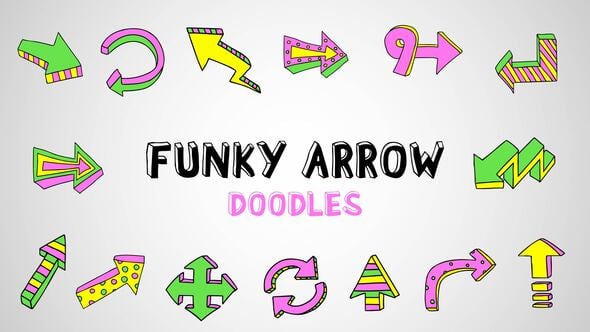 Videohive Funky Arrow Doodles
