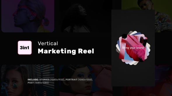 Videohive Vertical Marketing Reel