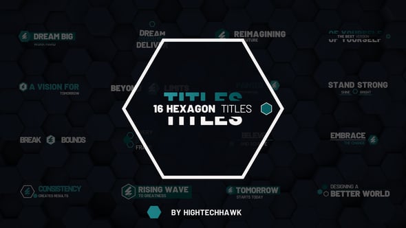 Videohive Hexagon Titles