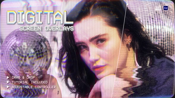 Videohive Digital Screen Overlay