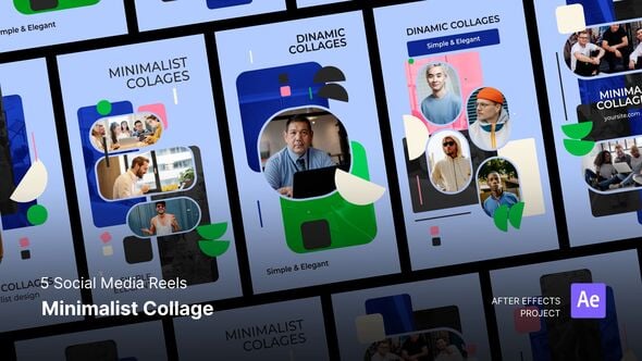 Videohive Social Media Reels – Minimal Collage After Effects Project Files
