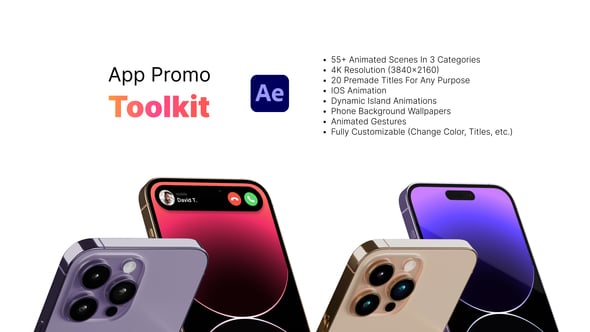 Videohive App Promo Toolkit || Phone 15 Pro