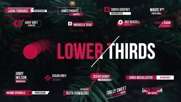 Videohive Lower Thirds // with Ball Animation // and More