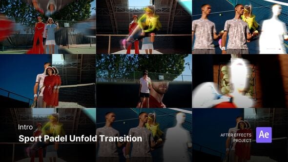 Videohive Intro – Sport Padel Unfold Transition