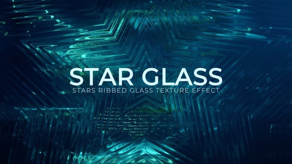 Videohive Stars Ribbed Glass Texture Effect