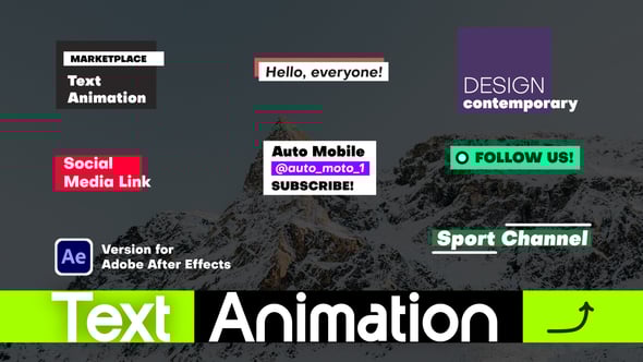 Videohive Dynamic Text Animation 61084527