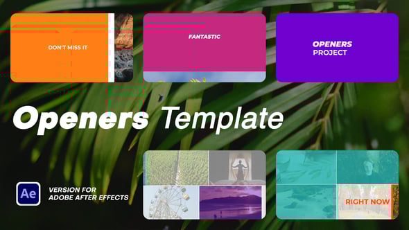 Videohive Openers for After Effects