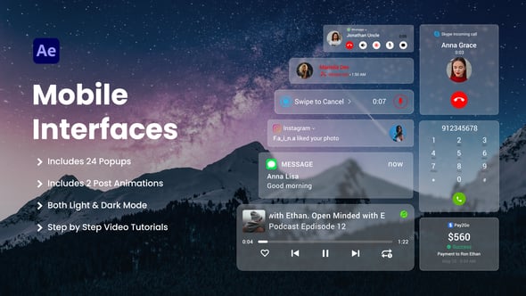 Videohive Mobile Interface Pack