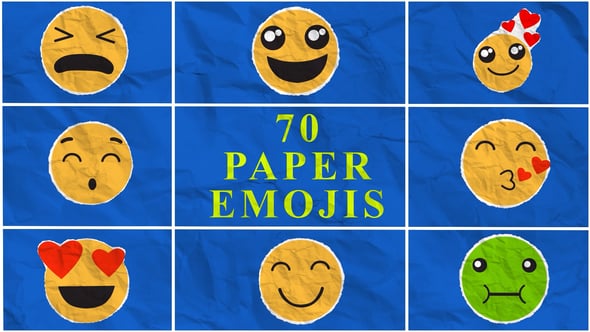 Videohive Paper Emoji Pack