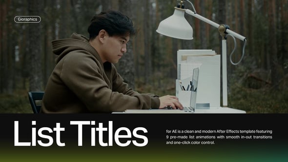 Videohive Dynamic List Animations