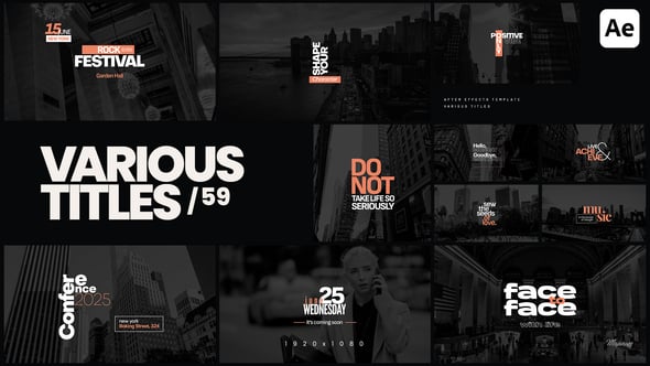 Videohive Various Titles 59