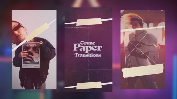 Videohive Grunge Vertical Transitions | Instagram Stories, Reels, TikTok, Shorts
