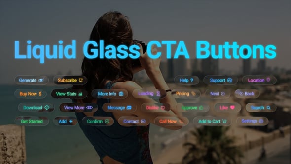 Videohive Liquid Glass CTA Buttons