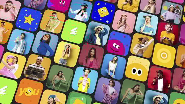 Videohive Mosaic Logo Intro 61265074