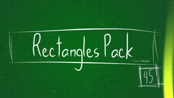 Videohive Rectangle Frames Pack Scribble Elements | 45 Doodle Animations
