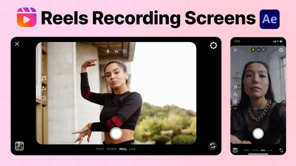 Videohive Instagram Reels Recording Screens