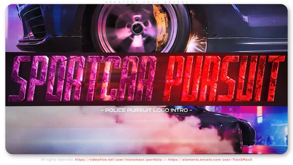 Videohive Sportcar Police Pursuit Logo Intro