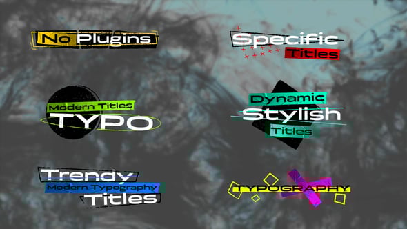 Videohive Specific Titles