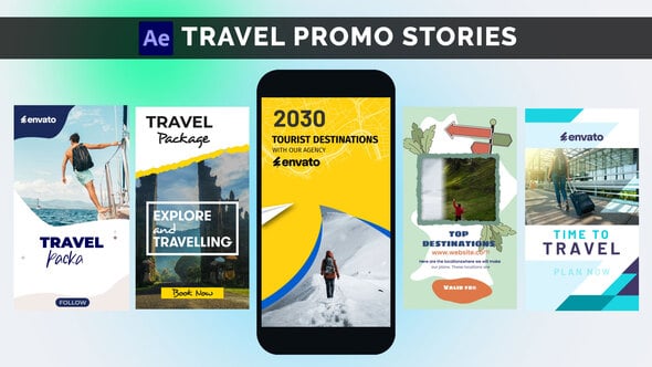 Videohive Travel Promo Stories 61328177