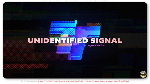 Videohive Unidentified Signal Logo Reveal