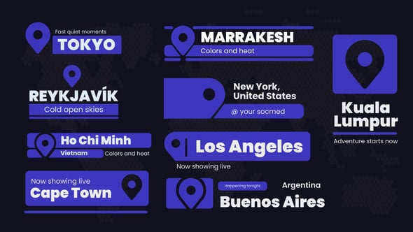 Videohive Location Titles After Effect