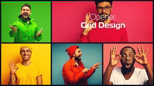 Videohive Multiscreen Grid Slides