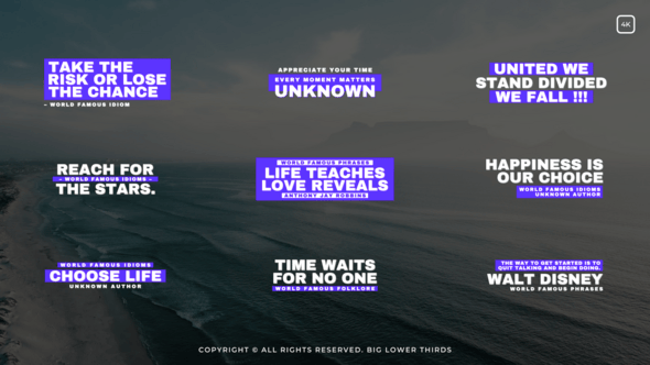 Videohive Big Lower Thirds 58089070