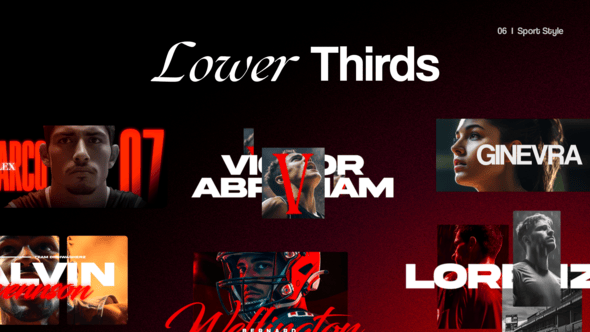 Videohive Sport Lower Thirds 58077382