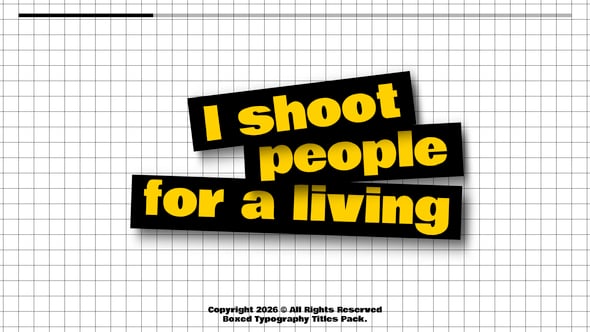 Videohive Boxed Typography