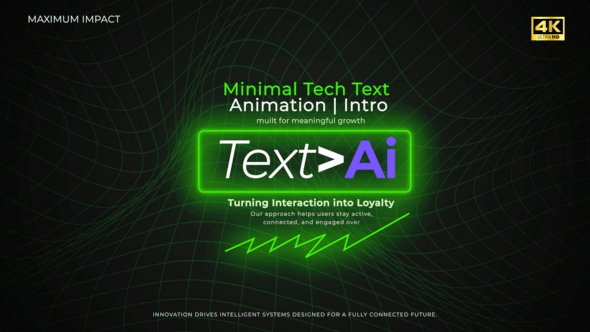 Videohive Minimal Tech Text Animation | Intro
