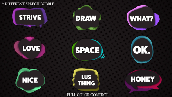 Videohive Cartoon Speech Bubble