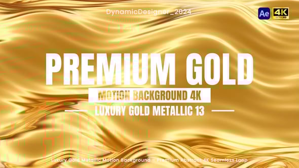 Videohive Premium Gold Motion Background Pack 4K  Vertical