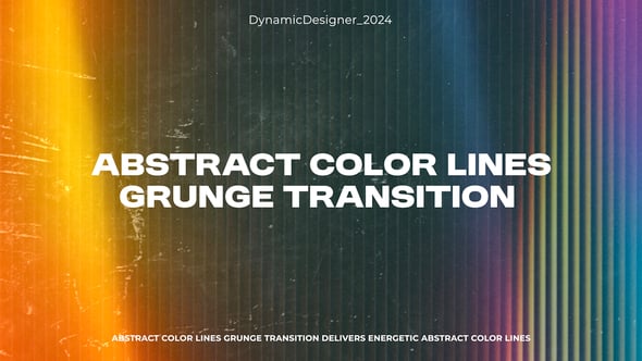 Videohive Abstract Color Lines Grunge Transition – Analog Color & Grunge FX